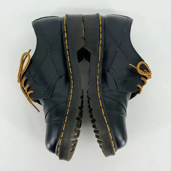 Dr. Martens 1461 Bow Oxford Shoe Women 7 Black Leather Low Top 3 Eye Lace Up